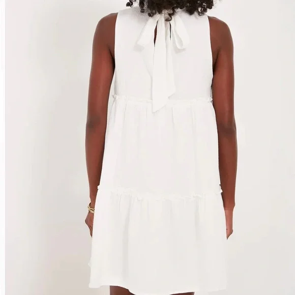 Pomander place tuckernucker white Gauze a line swing Morgan Dress xxxl 3XL NWOT - Picture 2 of 7